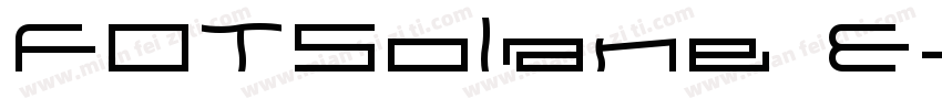 FOTSolane Extra expanded Bold字体转换
